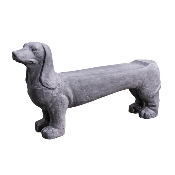 Dachshund Bench - Old White by Monologue | Style Our Home