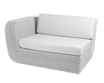 Savannah White 2 Seater Sofa Right Module