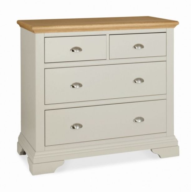 Hampstead Soft Grey & Pale Oak 2+2 Drawer Chest - Style Our Home