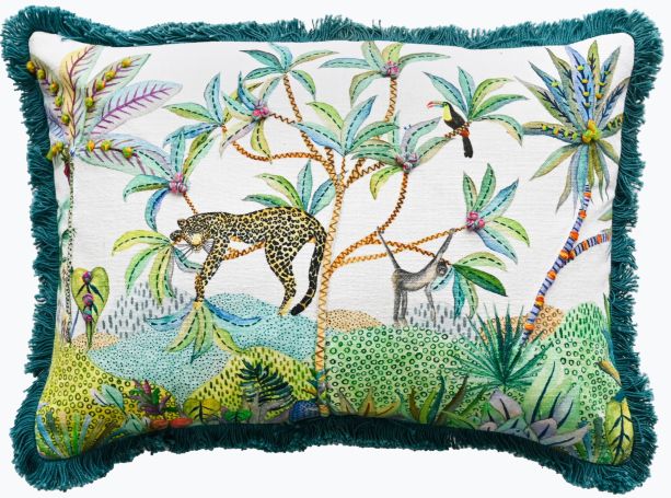 Leopard On Tree Emb by Malini | Style Our Home