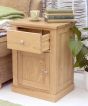 Baumhaus Mobel Oak One Door one Drawer Lamp Table - Style Our Home