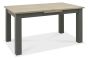 Oakham Dark Grey & Scandi 4-6 Seater Table & 4 Dark Grey Chairs in Dark Grey Bonded Leather by Bentley Designs | Style Our Home
