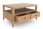 Halmstad Natural Oak 2 drawer Coffee Table by Hertiance Furniture | Style Our Home