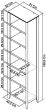 Bergen Oak Narrow Bookcase - Style Our Home
