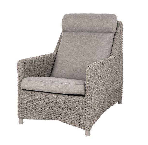 Diamond Taupe Soft Rope Highback Chair by Cane-line | Style Our Home