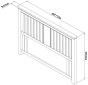 Hampstead Two Tone Kingsize Headboard - Style Our Home