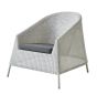 Kingston White Grey Lounge Chair by Cane-line | Style Our Home 
