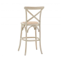 Café White Rattan Stool ( A Pair ) by Hudson Living | Style our Home 