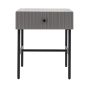 Halton 1 Drawer Bedside Grey By Gallery Living | Style Our Home