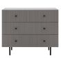 Halton 3 Drawer Chest Grey By Gallery Living | Style Our Home