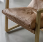 Cervo Vintage Brown Leather Lounge Chair by Gallery Living | Style Our Home