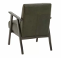 Crimdon Heritage Green Leather Armchair by Gallery Living | Style Our Home