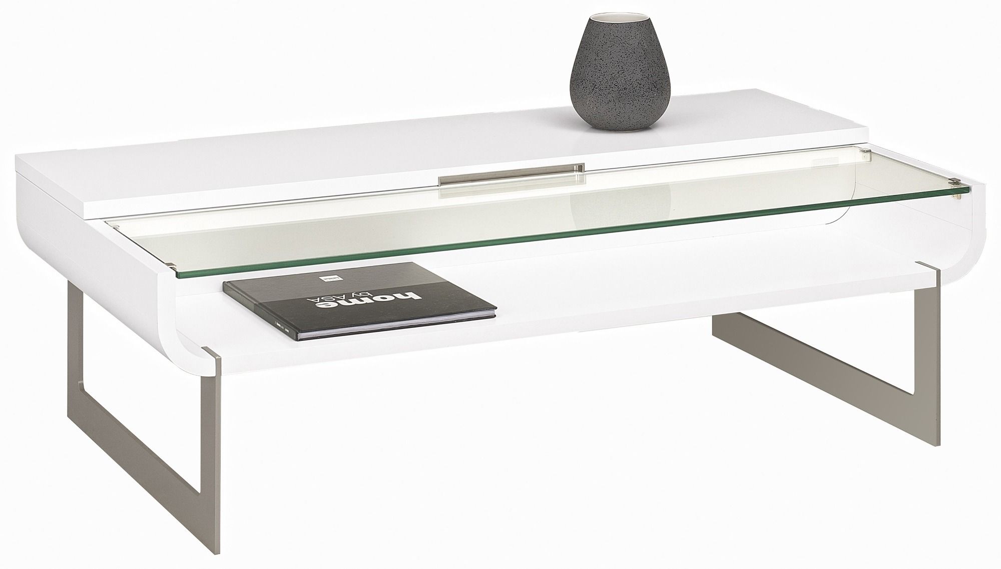 Setis White Lacquer TV Dinner Coffee Table Style Our Home