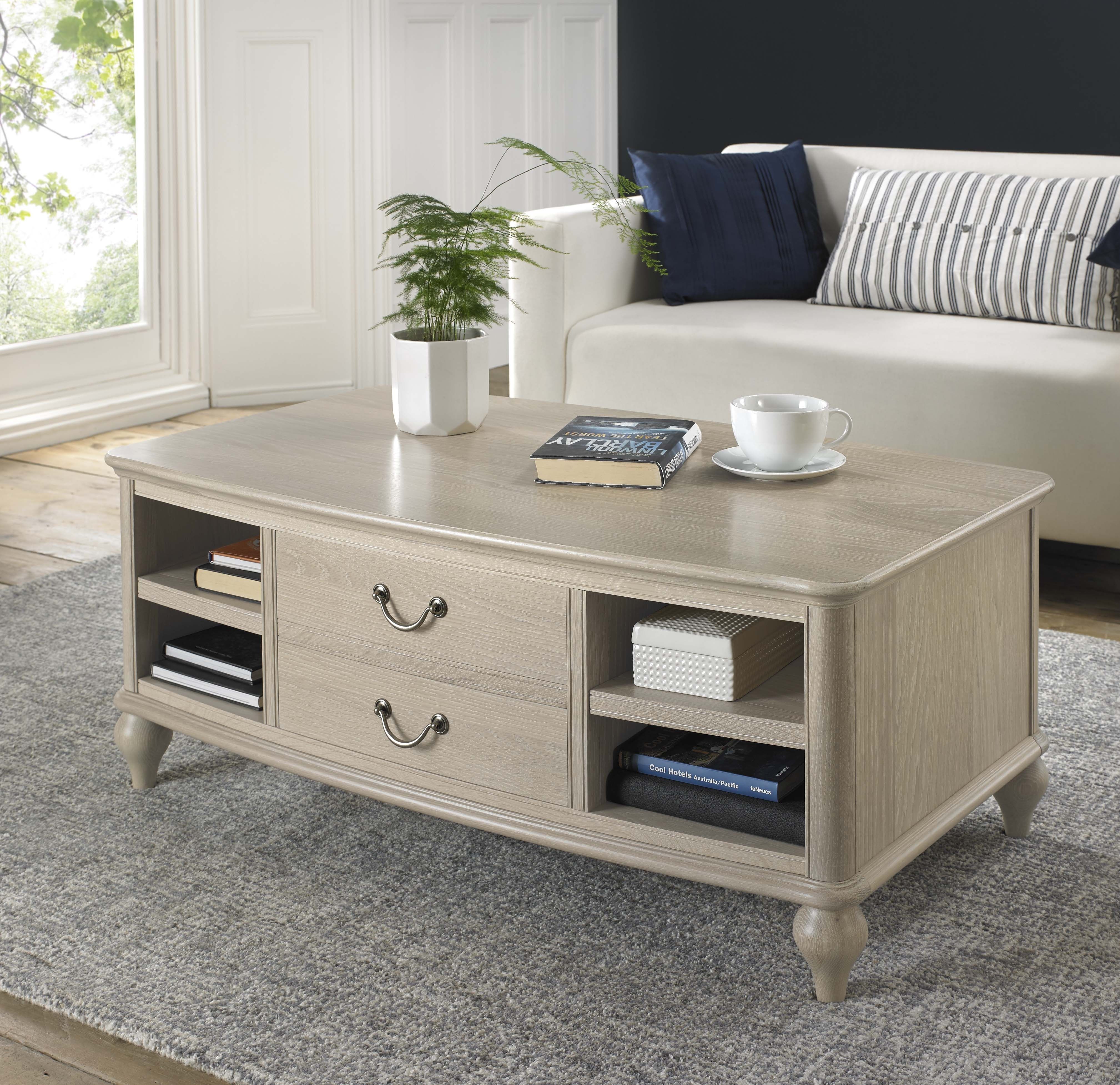 Cream and online oak coffee table