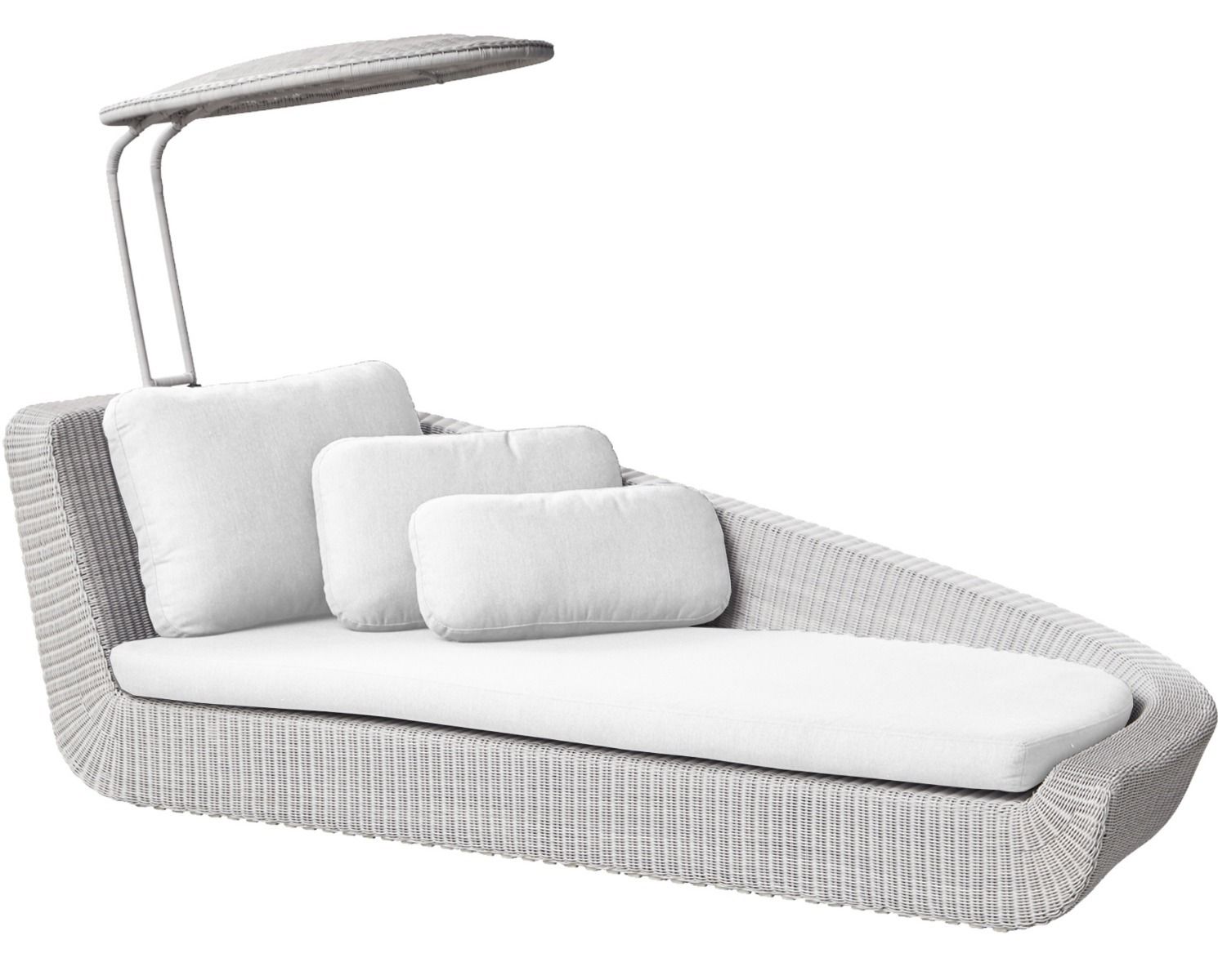 White discount cane daybed