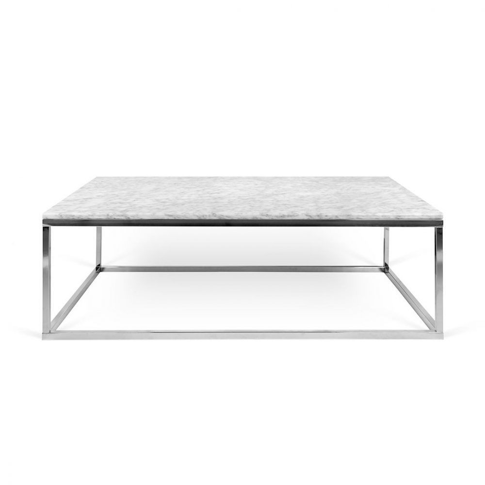 Marble coffee table with chrome deals legs
