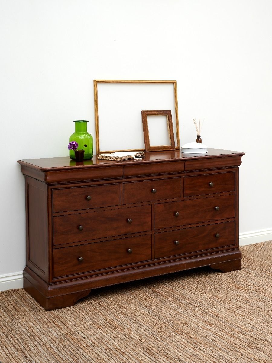Cherry wood 6 shop drawer dresser