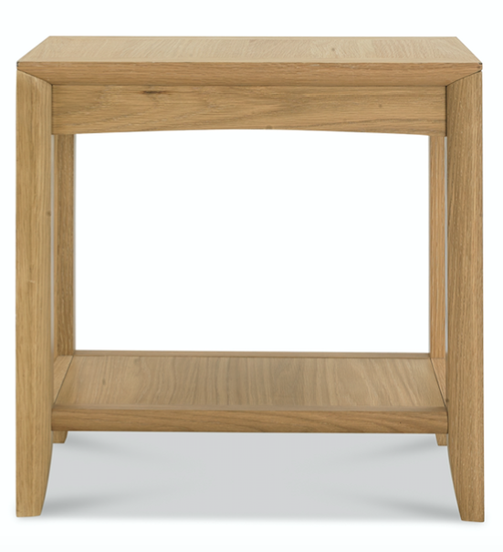 Bergen oak shop side table