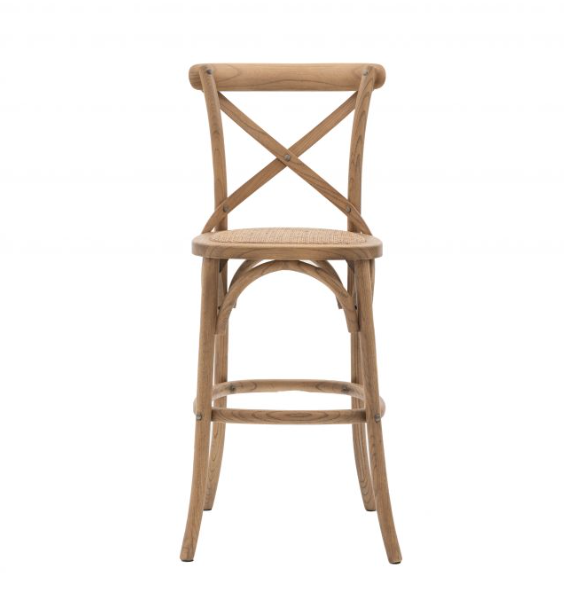 Caf Palma Natural Rattan Stool a pair