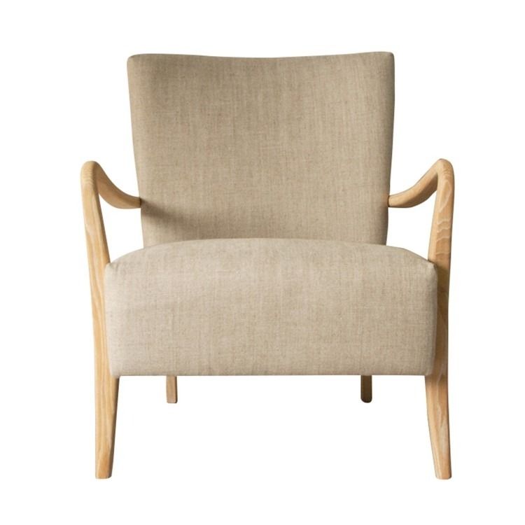 Amhurst Armchair Natural Linen by Gallery Living Style Our Home