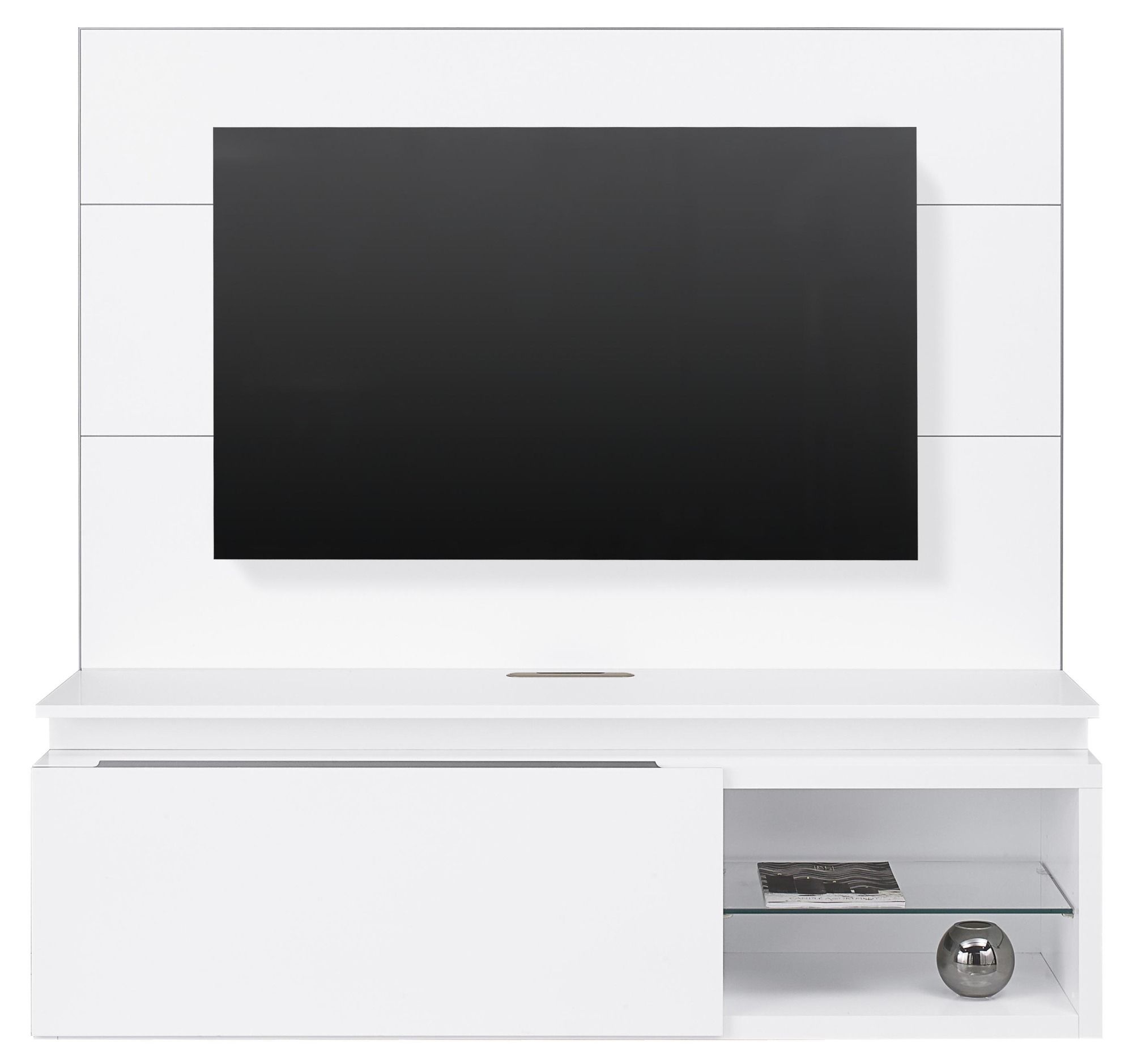 Preface White Lacquer TV Unit Panel Style Our Home