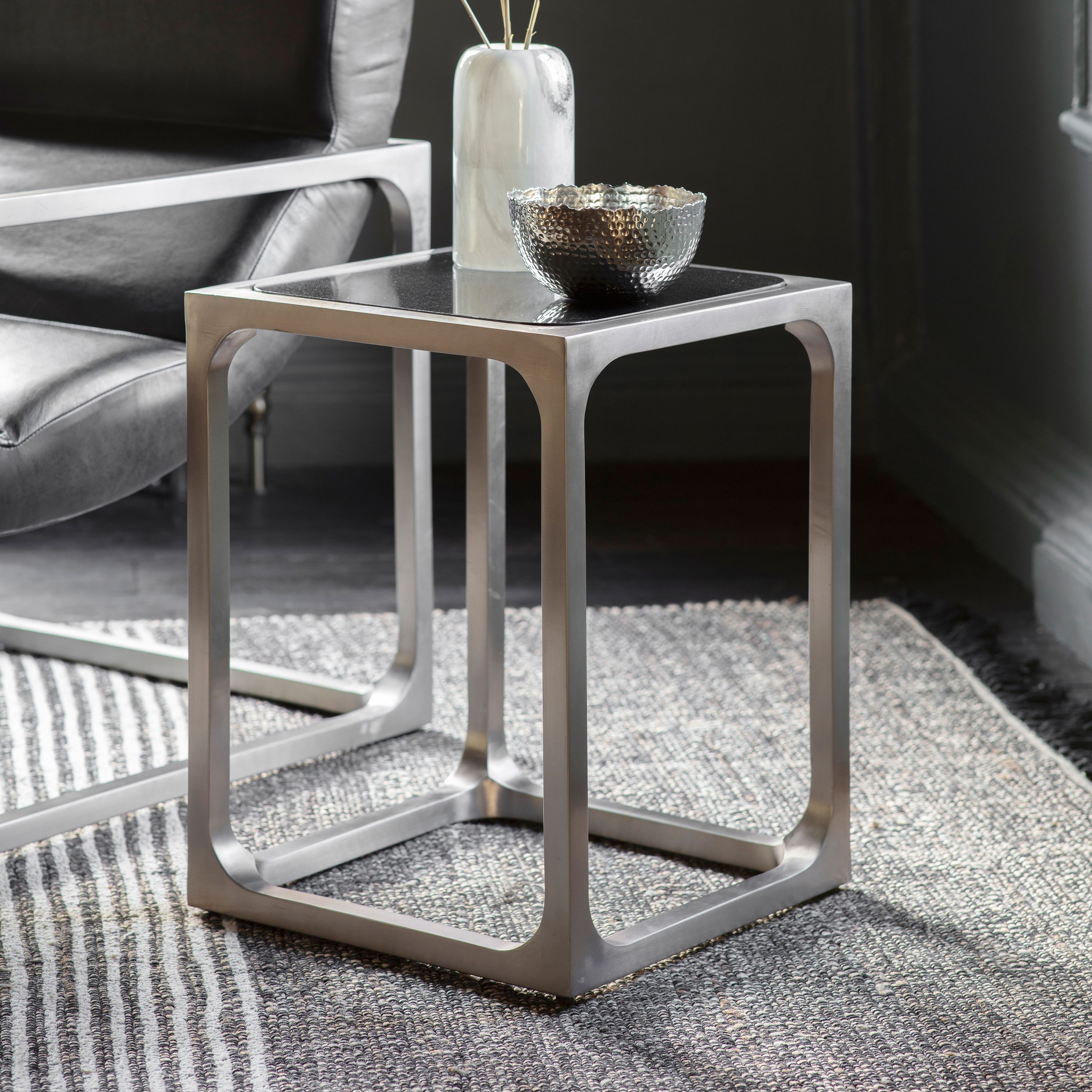 Pewter sales bedside table