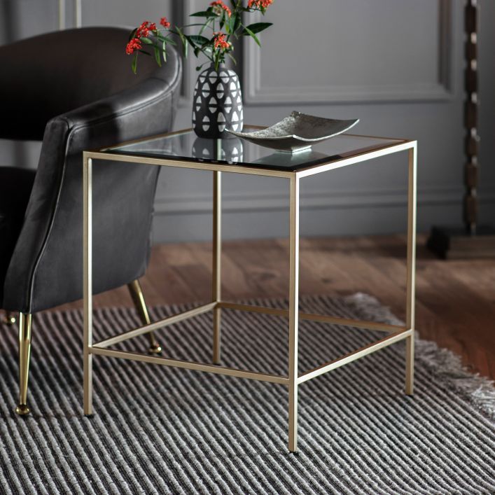 Cheviot Champagne Side Table by Gallery Living Style Our Home