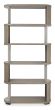 Duo Grey Oiled Oak Open Display Unit