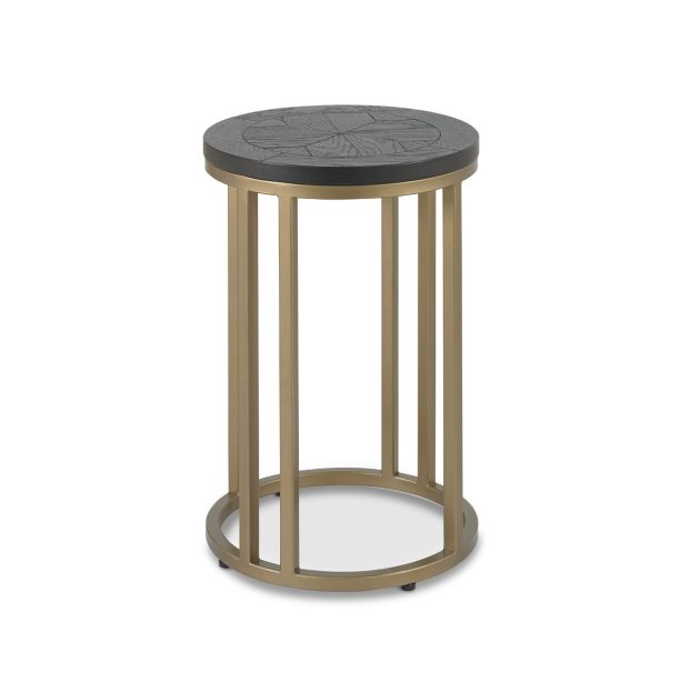 Chevron Peppercorn Ash Side Table by Bentley Designs | Style Our Home