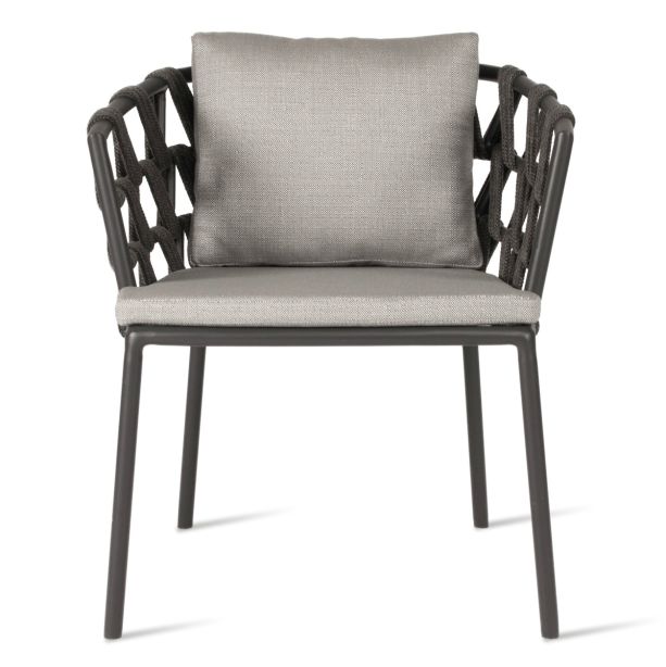 Leo Dining Chair with Almond Seat and Back Cushion by Vincent Sheppard |Style Our Home