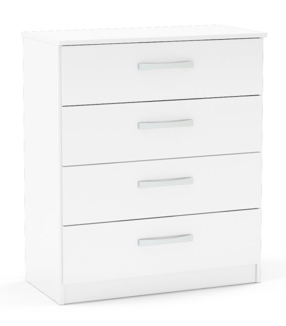 Lynx White 4 Drawer Chest