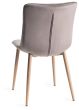 Eriksen - Grey Velvet Fabric Chairs with Grey Rustic Oak Effect Legs (Pair) from Style Our Home