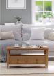 Halmstad Natural Oak 2 drawer Coffee Table by Hertiance Furniture | Style Our Home