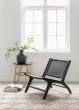 Lazy Loom Black Lounge Chair