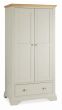 Hampstead Soft Grey & Pale Oak Double Wardrobe - Style Our Home