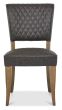 Logan Rustic Oak Upholstered Chair - Old West Vintage (Pair) by Bentley Designs | Style Our Home