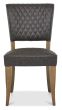 Ellipse Rustic Oak 4 Seater Table & 4 Logan Upholstered Chairs in Old West Vintage by Bentley Designs | Style Our Home