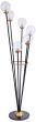 Mercer Black and Brass Glass Bubble Floor Lamp By Libra | Style Our Home