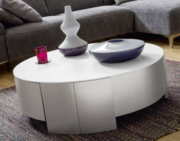 Gautier Setis White Lacquer Allure Coffee Table