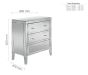 Valencia 3 Drawer Chest