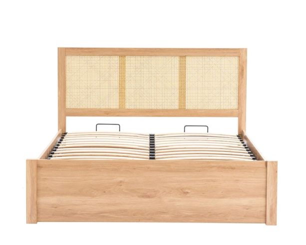 135cm Croxley Rattan Ottoman Oak by Birlea | Style Our Home