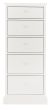 Ashby White 5 Drawer Tall Chest - Style Our Home