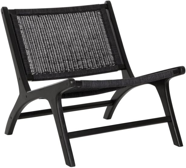 Lazy Loom Black Lounge Chair by DTP Interiors | Style Our Home