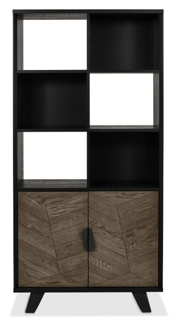 Emerson Weathered Oak & Peppercorn Display Cabinet by Bentley Designs | Style Our Home
