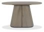 Vega Grey Oiled Oak & Peppercorn Oval Console Table by Bentley Designs | Style Our Home
