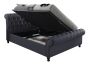 Castello Charcoal King Ottoman Bed