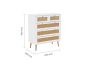 Croxley 5 Drawer Rattan Chest White by Birlea | Style Our Home