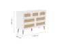 Croxley 7 Drawer Rattan Chest White by Birlea | Style Our Home