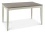 Bergen Grey Washed Oak 4-6 Seater Table & 4 Slat Back Chairs in Grey Bonded Leather by Bentley Designs | Style Our Home