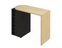 Roll Light Oak (Melamine) / Pure Black Bar Table | Style Our Home
